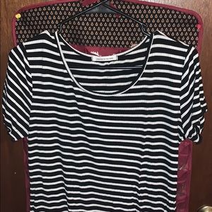 Black and white stripped dress